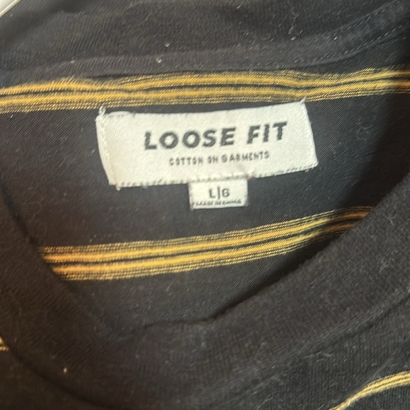 Cotton On Men’s Short Sleeve Striped Tee- L - Picture 3 of 3